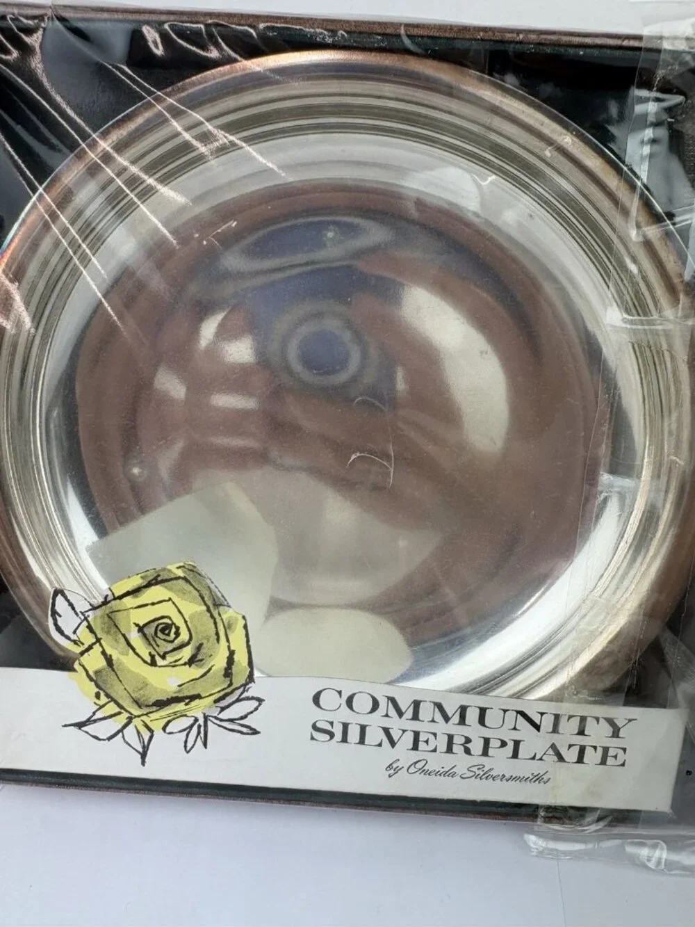 NIB Vintage Community Silverplate Morning Rose Oneida Silversmiths 7
